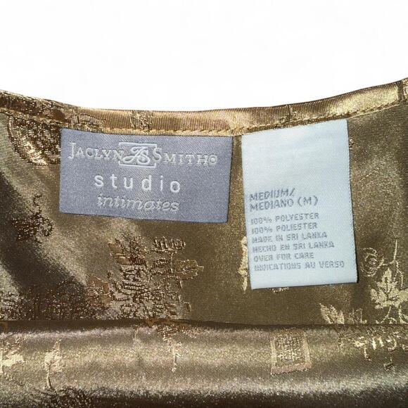 vintage vtg Jaclyn smith studio gold slip maxi dress y2k - Picture 4 of 5